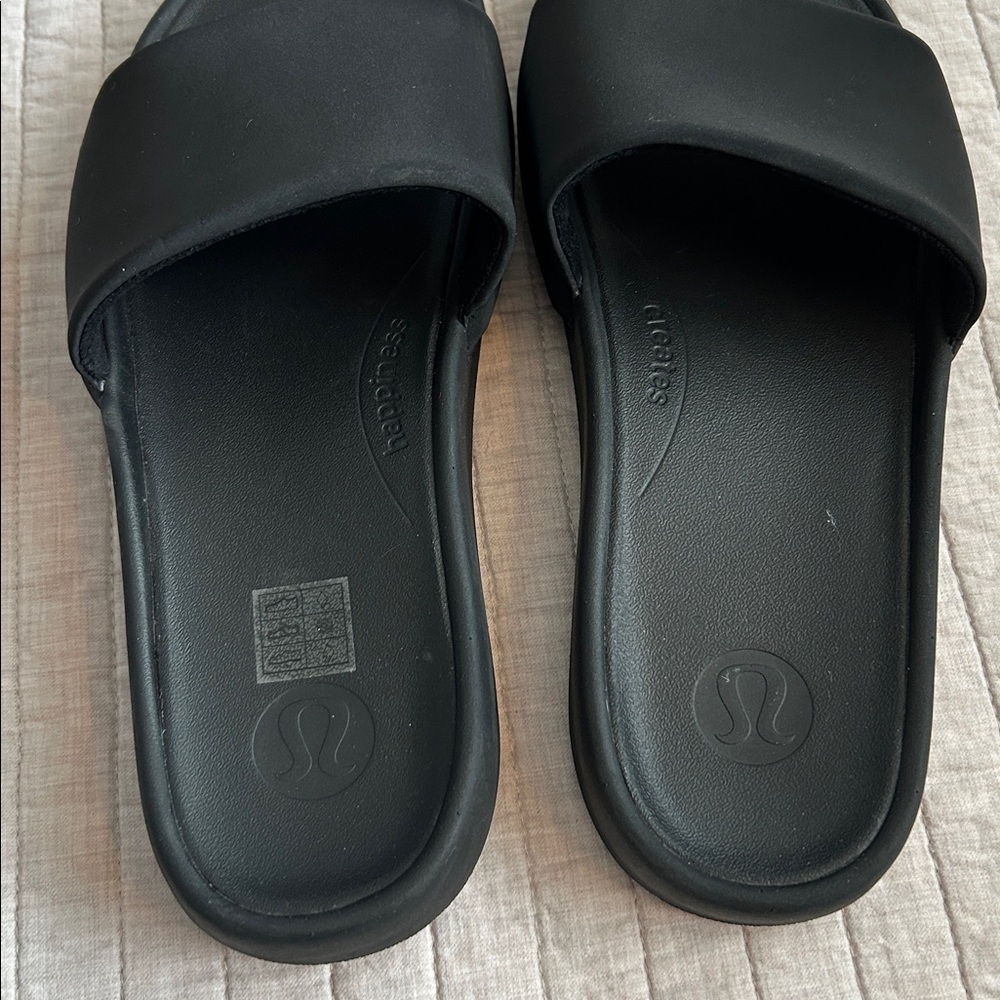 Lululemon Restfeel Men's black comfy Slide size 10 - Picture 4 of 15